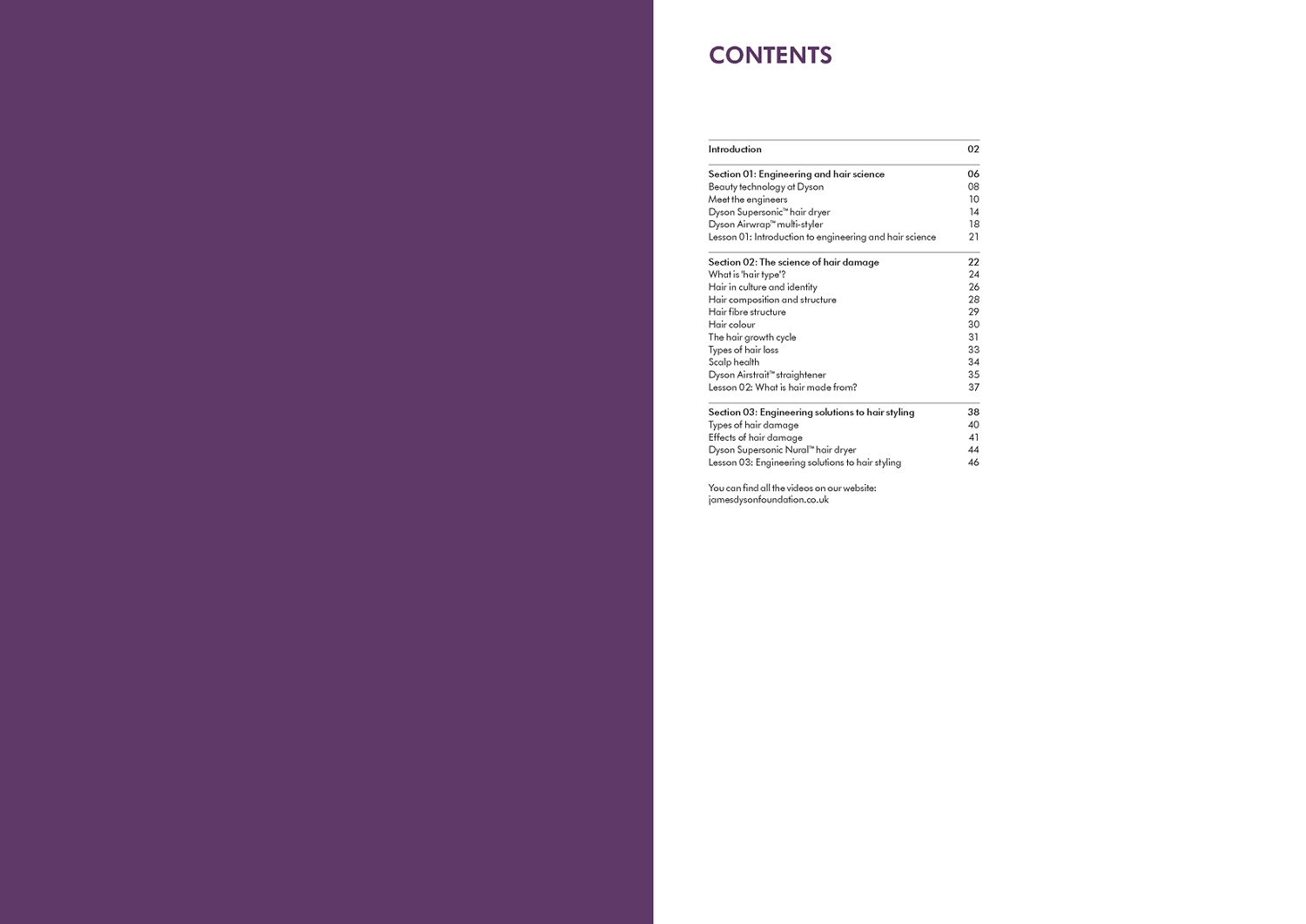 JDF hair science resource contents